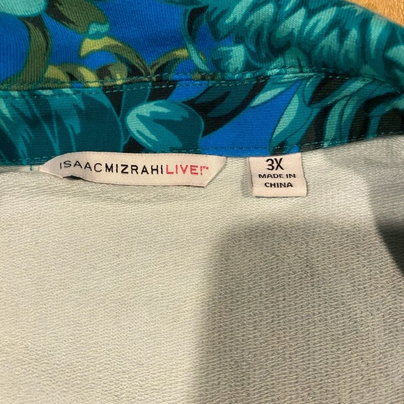 Isaac Mazrahi lightweight floral jacket 3X - Picture 10 of 10